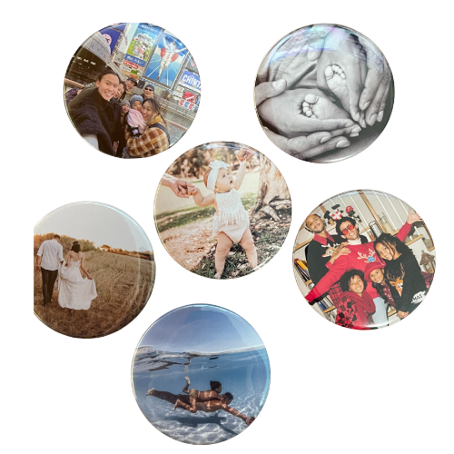 Make Your Own Photo Fridge Magnet Badge - 58mm Round